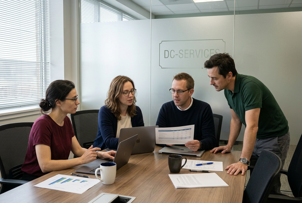 Conference room — quarterly portfolio review